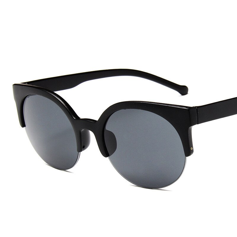 Cat eye solbriller kvinder luksusmærke vintage solbriller kvindelige briller til kvinder gafas de sol  uv400: Sort