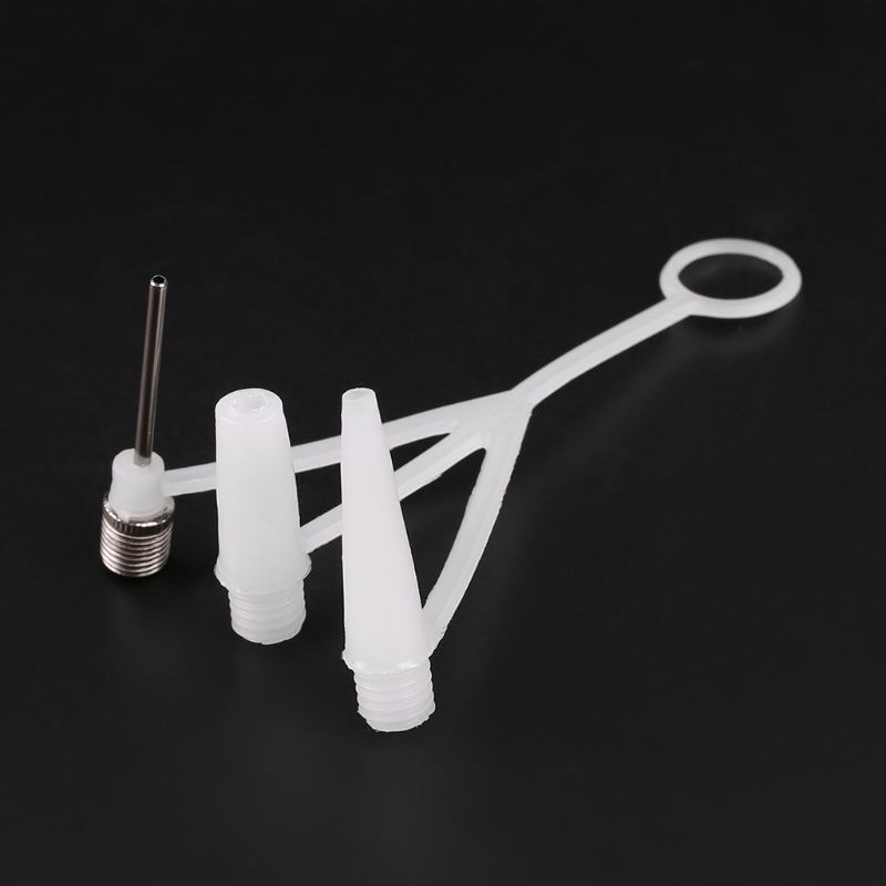 3 -teiliges set ballaufblasventil-adapter, handluftpumpe, nadel, heim- und outdoor-zubehör