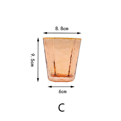 Kieliszek robić wina młotek kieliszek robić szampana bezołowiowa luksusowa złota krawędź kubek wody czerwone wino czara Whisky koktajl akcesoria robić baru domowego: C