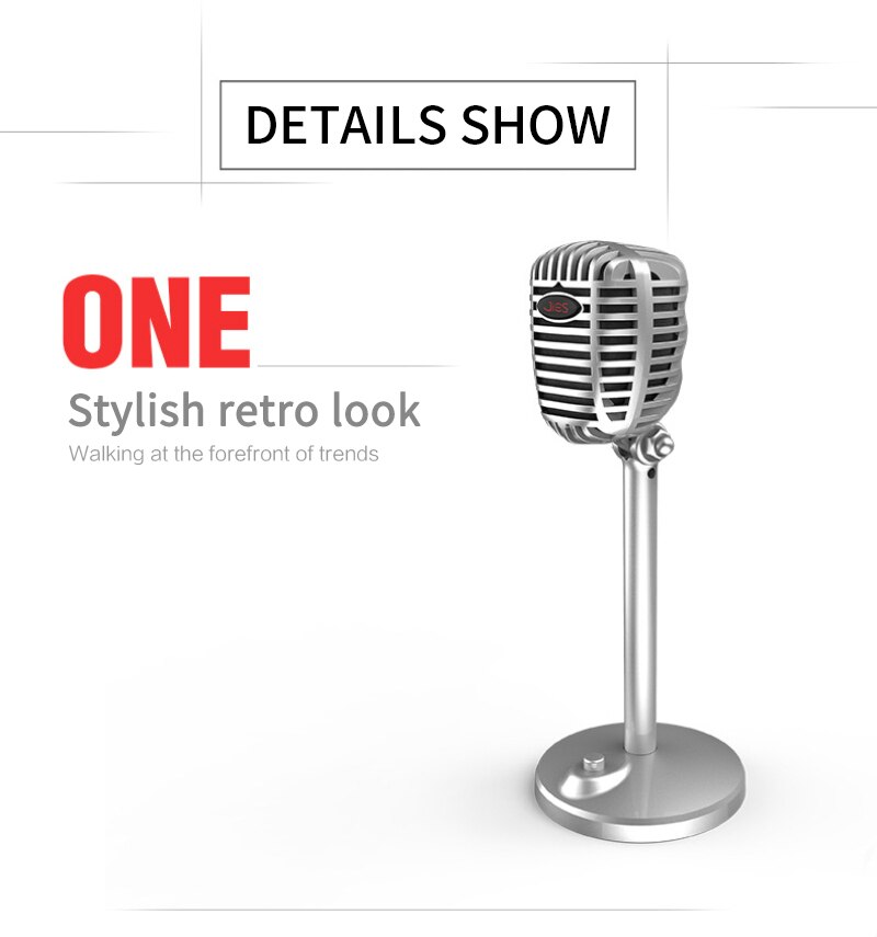 Condenser Microphone Computer USB Port Studio Microphone For Pc Sound Card Karaoke Microphones Live Recording