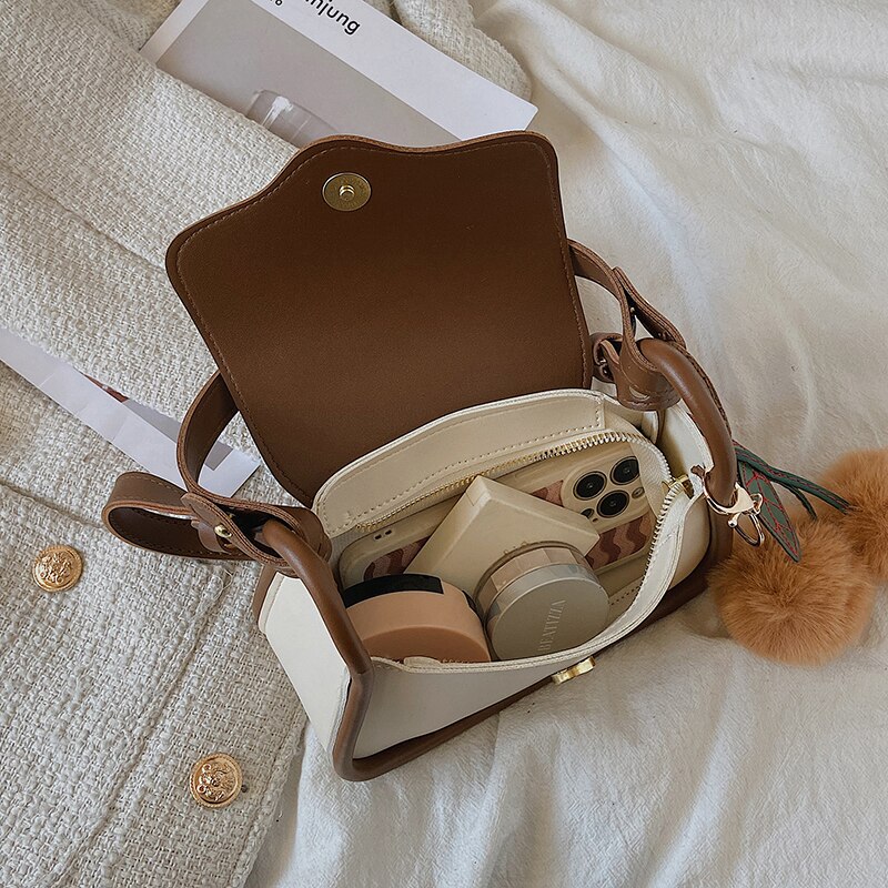 Hocodo Effen Kleur Pu Lederen Schoudertas Mode Crossbody Tassen Vrouwelijke Dames Messenger Crossbody Zomer Vrouwen Handtas