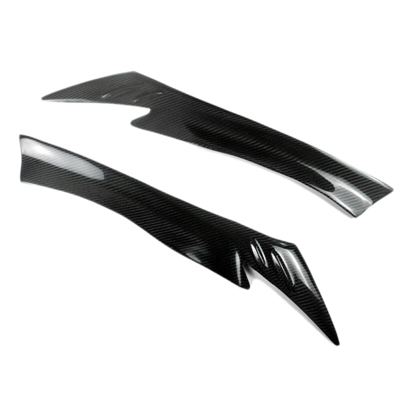 for Mazda CX-5 CX5 Carbon Fiber Front Headlights Eyebrow Lamp Eyelid Cover Sticker Trim