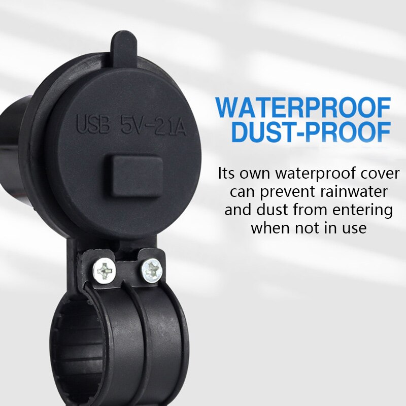 Motorcycle USB Charger USB Car ChargerDC 12V with Switch Socket Plug USB 2.0 Adapter Motorbike Phone Charger Waterproof