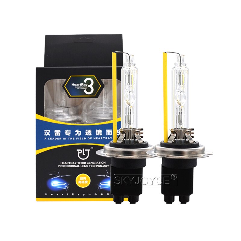 SKYJOYCE Original 35W HeartRay HID Xenon Bulb 4300K H1 H7 H11 D2H 5500K 6500K Auto Lamps For AC 35W DLT Hylux Slim Ballast Kit