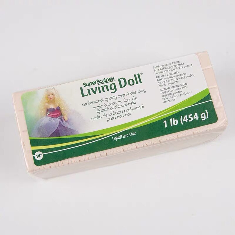 1 PC. 1LB/454g 0.5LB/227g Sculpey Living Doll Klei Baby Pop Speciale Huidskleur Premo Professionele Zachte keramiek Sculptuur