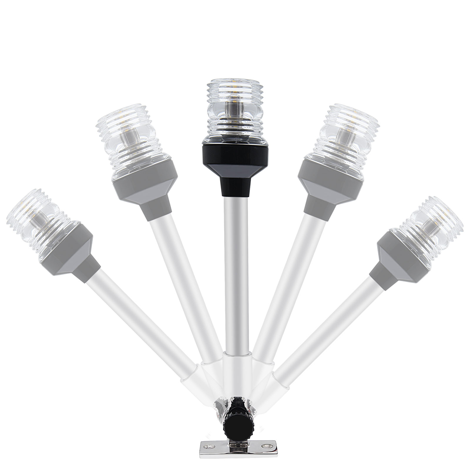 Fold Down 360 Degree LED Boat Navigation Light for Yacht Marine Anchor Light 12~24 V Sailing Signal Light Boat Accessories