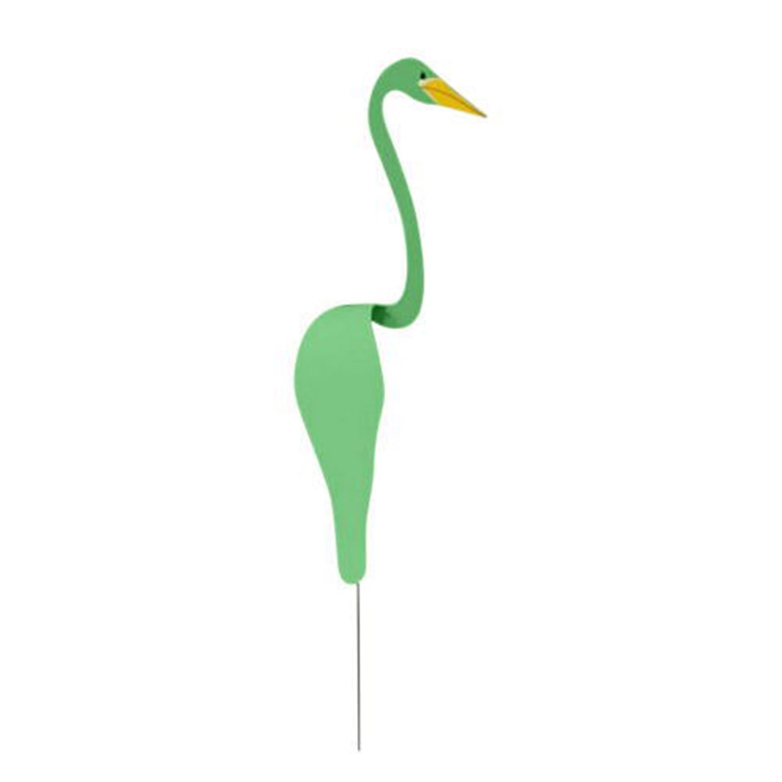Trädgård flamingo vindindikator nyckfull roterande fågelskulptur helt underbar unik dynamisk fågelträdgård dekoration: Grön