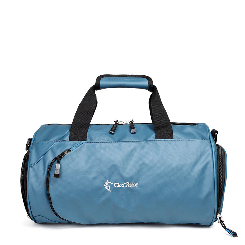 Mannen Korte-afstand reistas Sporttas Sporttas Vrouw Fitness Zakken Duurzaam Multifunctionele Handtas Outdoor Schouder tote: lake blue / Medium size