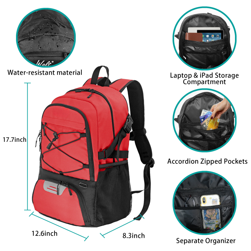 Sporttasche mit separatem Ball halter Basketball rucksack großes Schuh fach für Basketball Fußball Volleyball Schwimm gymnastik Reisen