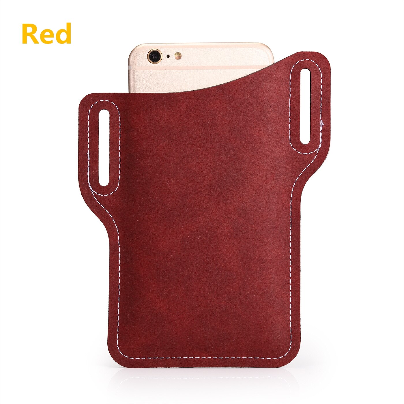 Mannen Vrouwen Gsm Loop Holster Case Zakken Draagbare Multifunctionele Heuptas Pu Lederen Mobiele Telefoon Portemonnee Vintage Riem Tas