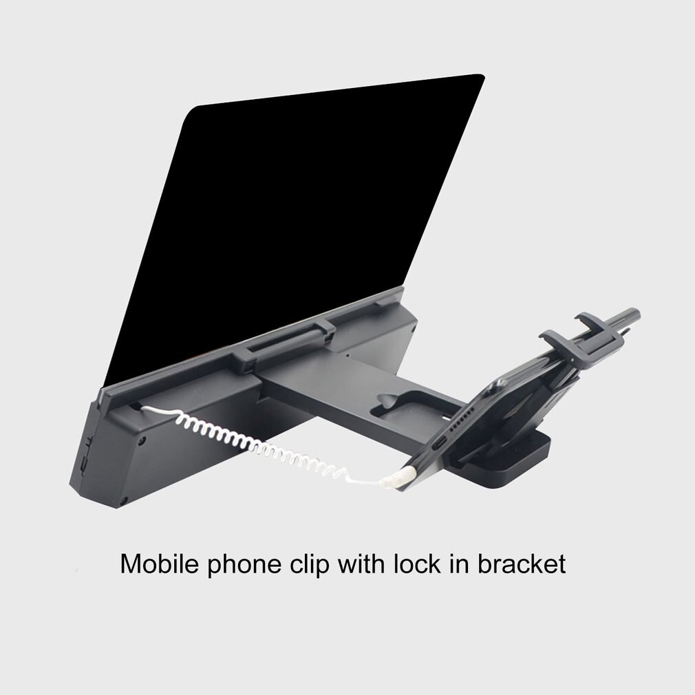 Professionele Zwarte Universele Mobiele Telefoon Screen Vergrootglas 3D Video Hd Grote-Screen Speaker Versterker Stand Beugel Duurzaam