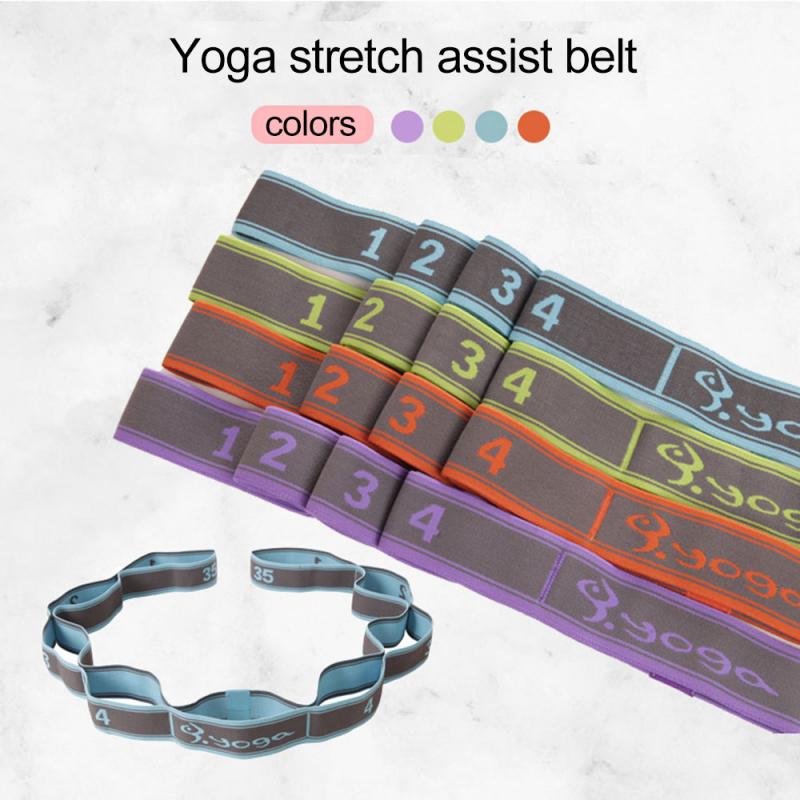 Ceinture de résistance élastique pour le Yoga, plusieurs segments, extensible