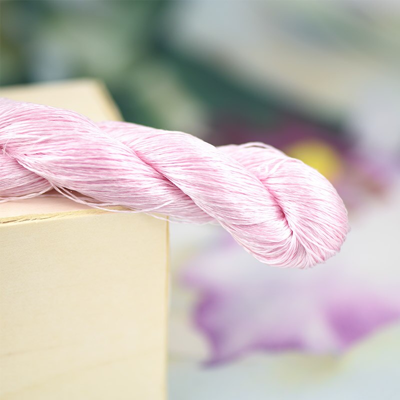 1pcs 100% silk thread hand embroidery embroider cross stitch 400m silk embroidery thread Rose purple /9 pure colors: 1