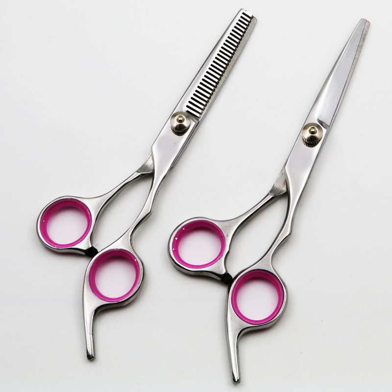 Japan Staal 6.0 Inch Professionele Kappers Schaar Haar Knippen Schaar Kapper Schaar Gereedschap Salon Haar Schaar Kapsel: pink set