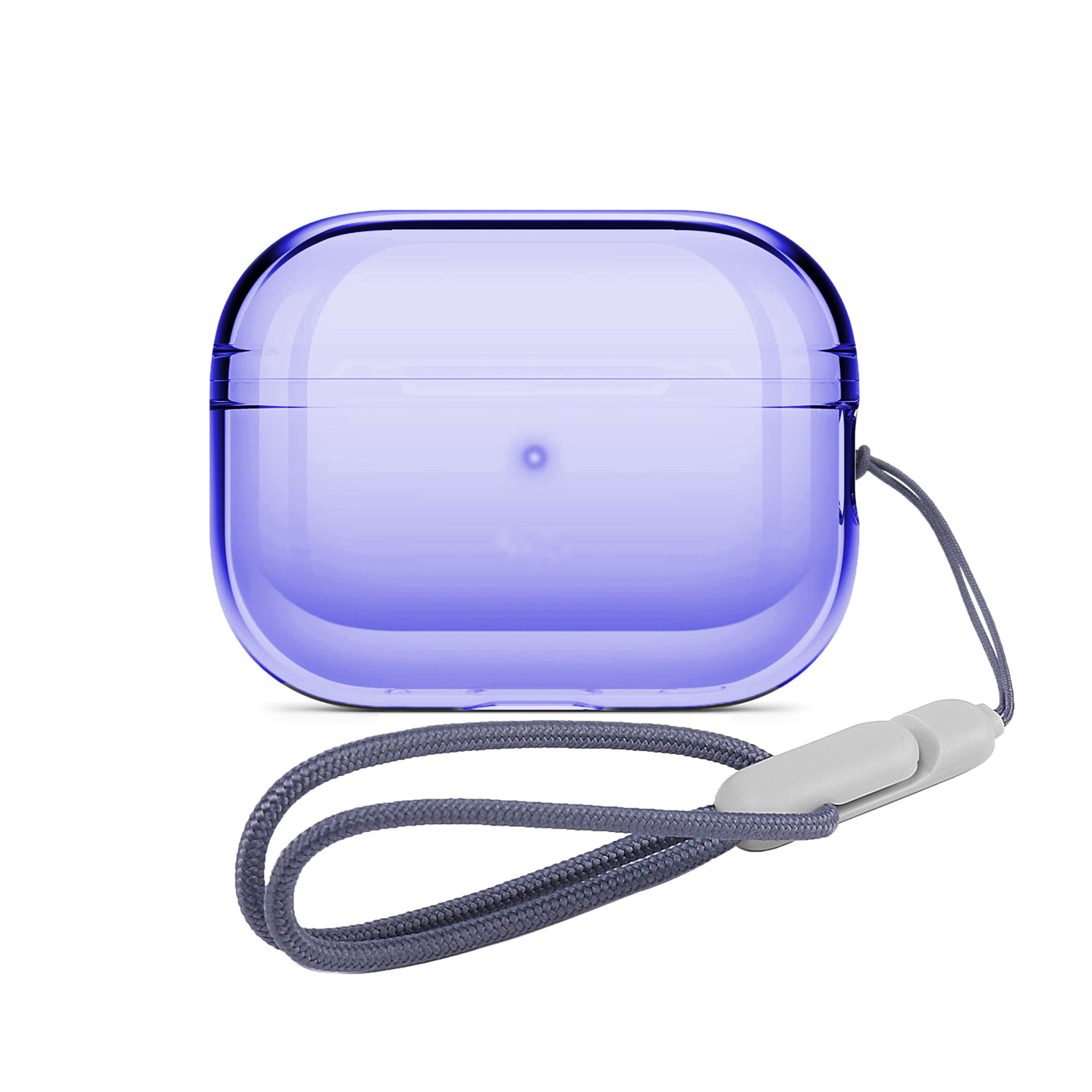 Transparante beschermhoes voor Airpods Pro 2e generatie Zacht TPU Schokbestendig Ontworpen hoesje voor Air Pods Pro 2-hoes met riem: Mint Kleur