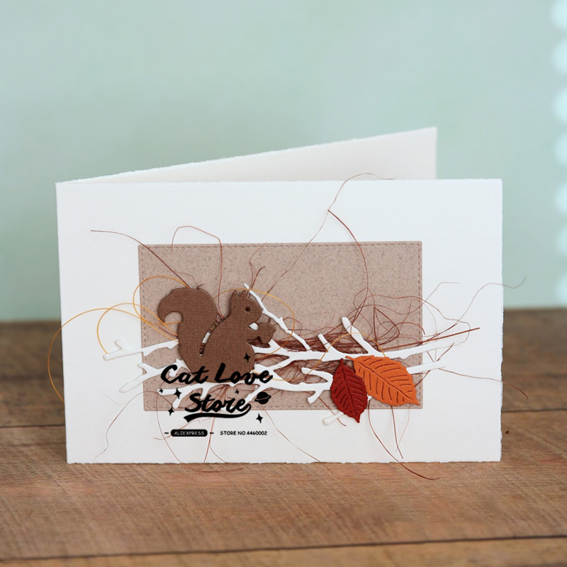 Wiewiórka zwierząt metalu wykrojniki szablony dla DIY karta papierowa robić scrapbookingu dekoracyjne rękodzieło umiera szablon robić wytłaczania cięcia nowy 2019