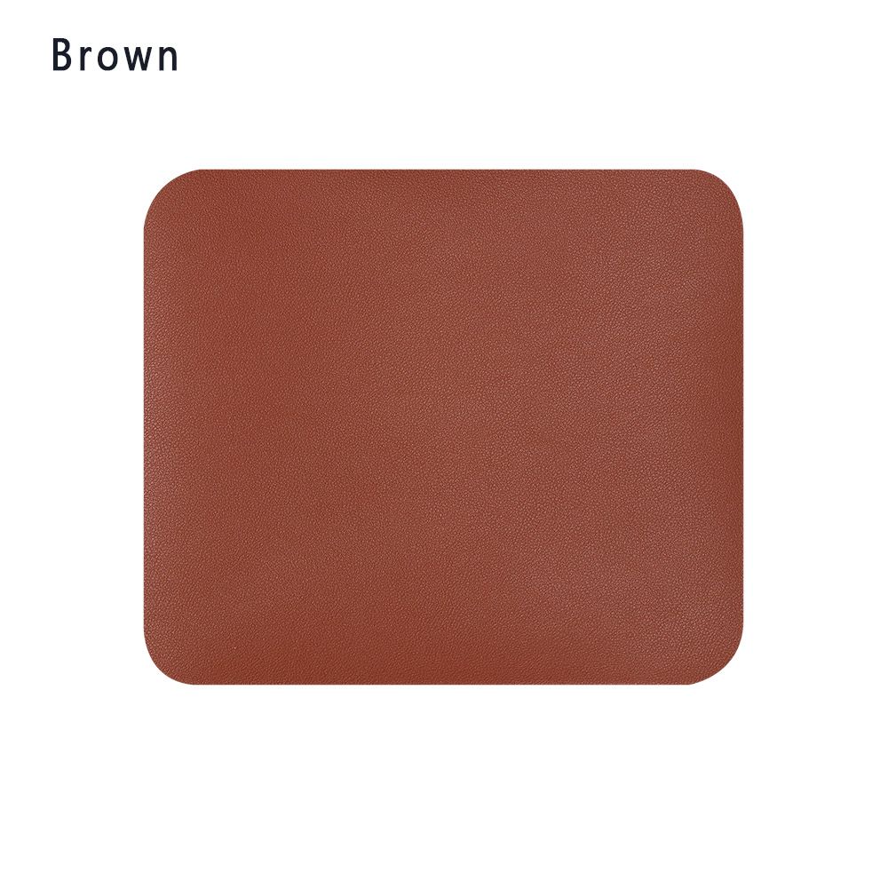 1PC Anti-slip Mouse Pad Leather Gaming Mice Mat Desk Cushion Universal Comfortable For Laptop PC Home Office Supplies: Orange