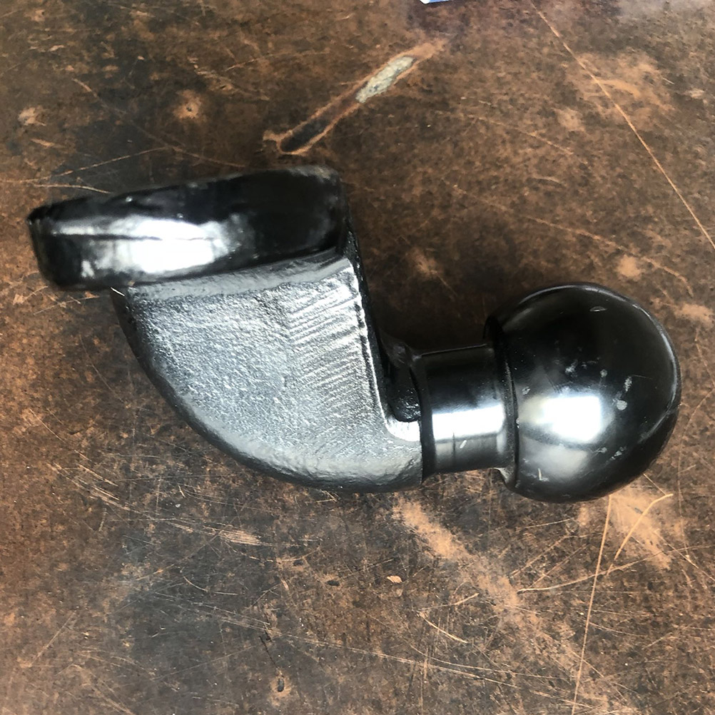 1Pcs Trailer Coupling Ball Head Practical Angled Carbon Steel Durable 50mm Zinc Plated Coupling Ball for Trailer Use A30