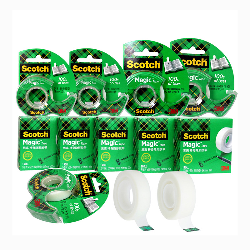 3M Invisible Tape Test Tape Copy Non-Trace Change Hand Tear Writing Student Error Tape Sticky Note Label