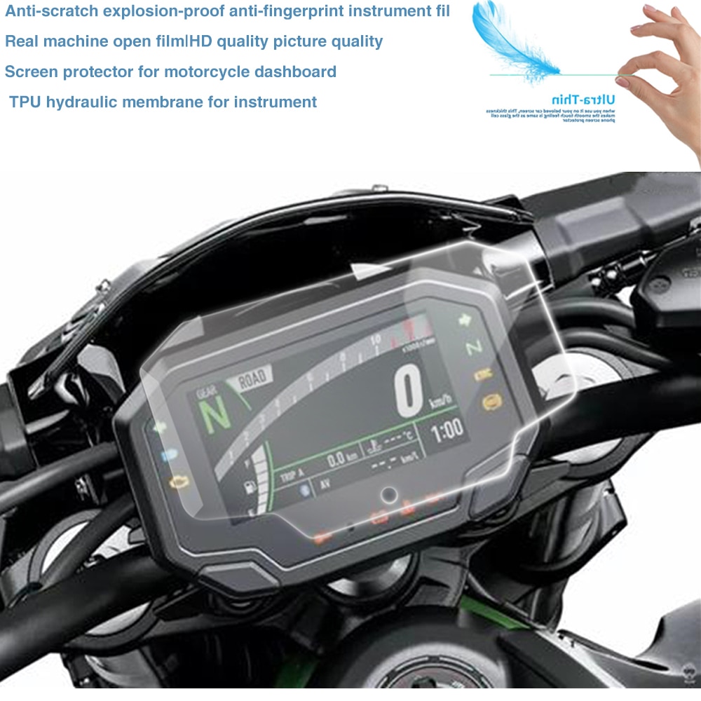 Motorrad Anti-Scratch Tacho Instrument Schutzfolie Armaturenbrett  Displayschutzfolie Für Kawasaki Z900 Z650 2017 Anti-Kratz-Folie :  : Auto & Motorrad