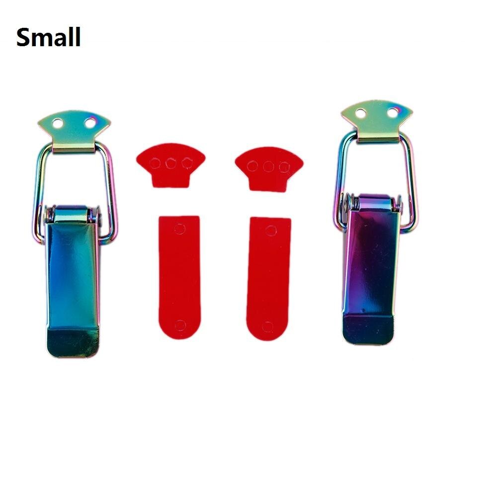 2Pcs Colorful Bumper Security Hook Lock Clip Kit Clip Hasp For Racing Car Truck Hood Quick Release Fasteners: Small