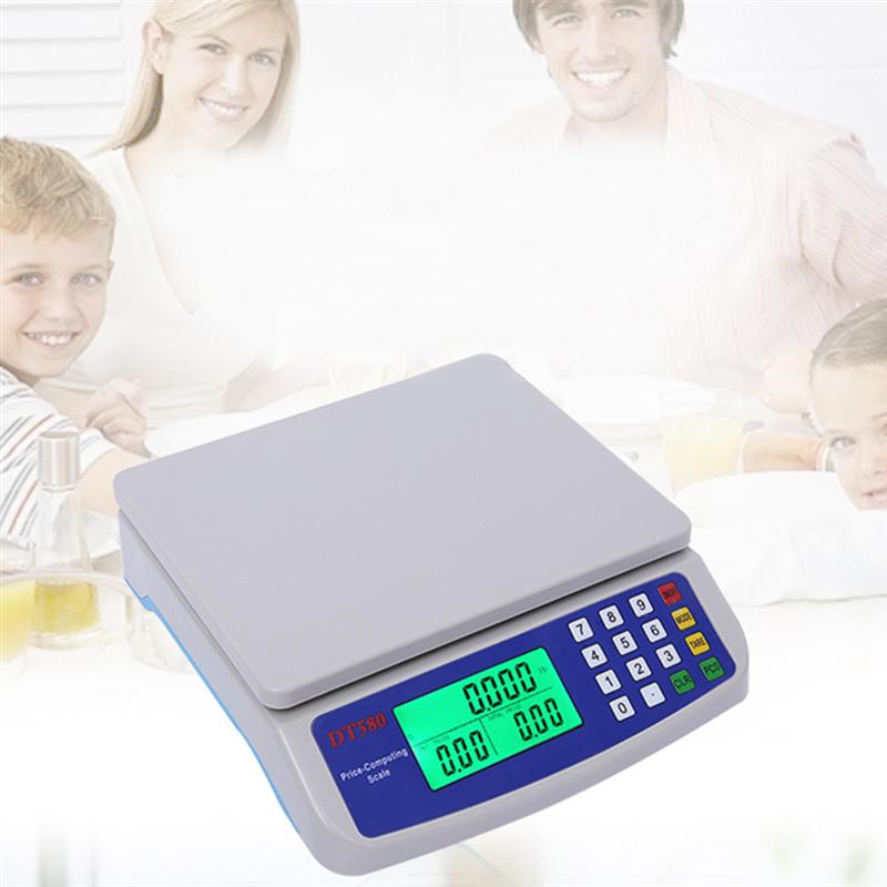 Digital de precisión Escala electrónica balanza báscula de peso pantalla LCD peso precisión balanza (30KG/1G/sin batería)