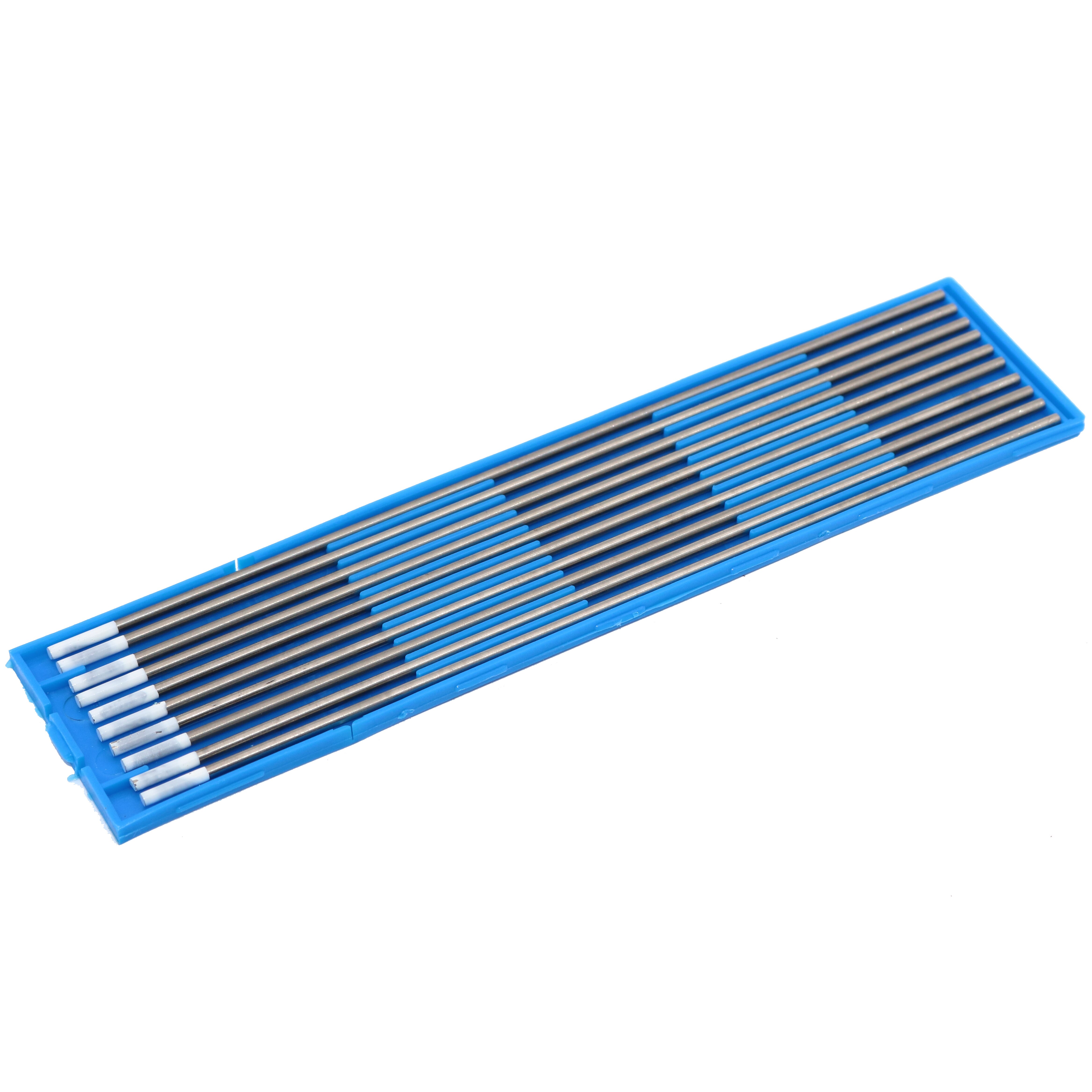 10pcs WZ8 Ground Finish White Tips Tig Welding Rods Tungsten Electrodes