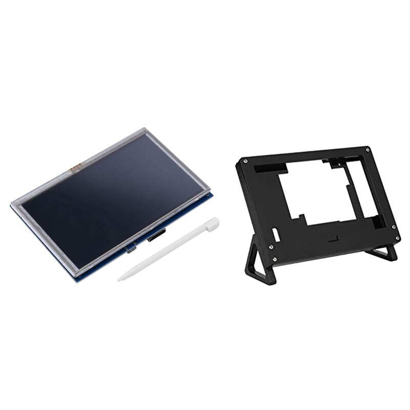 5 Inch LCD HDMI Press Screen 800X480 With 5 Inch Lcd Bracket Case Fixed Bracket Holder For Raspberry Pi 3 Model B+