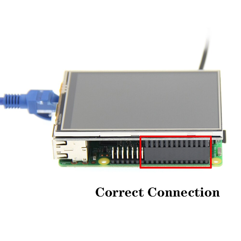 Raspberry Pi 4 Touch Screen 3.5 inch TFT LCD 480*320 Display with Acrylic Case Aluminum Heat Sink for Raspberry Pi 4 Model B 4B