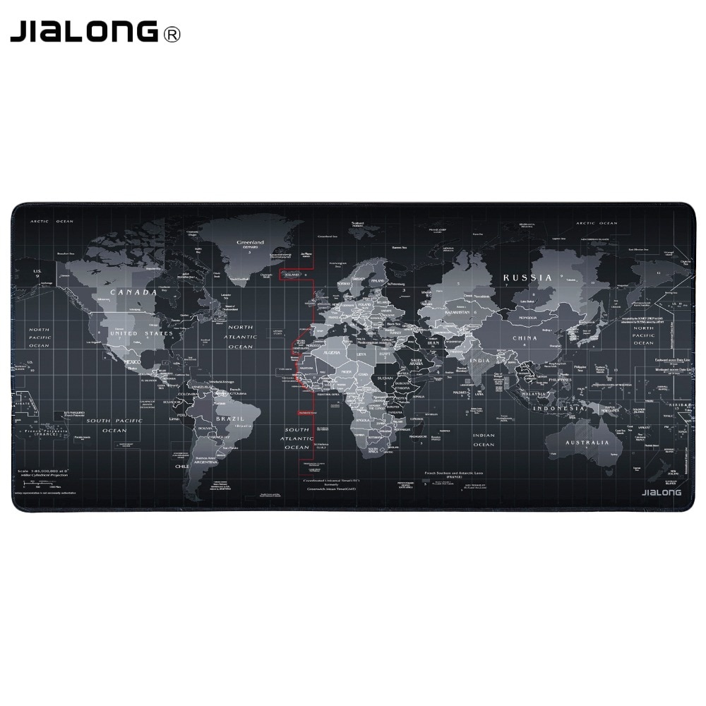 Original JIALONG World Map Non-slip Large Pattern Gaming Mouse Pad Gaming Mouse Mat Mousepad for Men Gamer