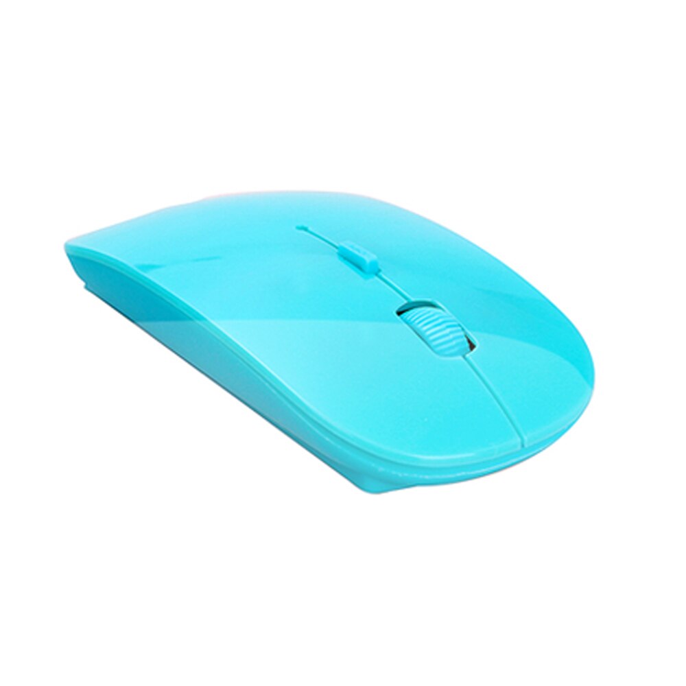 2.4G Wireless Mouse 1600 DPI USB Optical Computer Mouse 2.4G Receiver Super Slim Mouse For PC Laptop: Blue