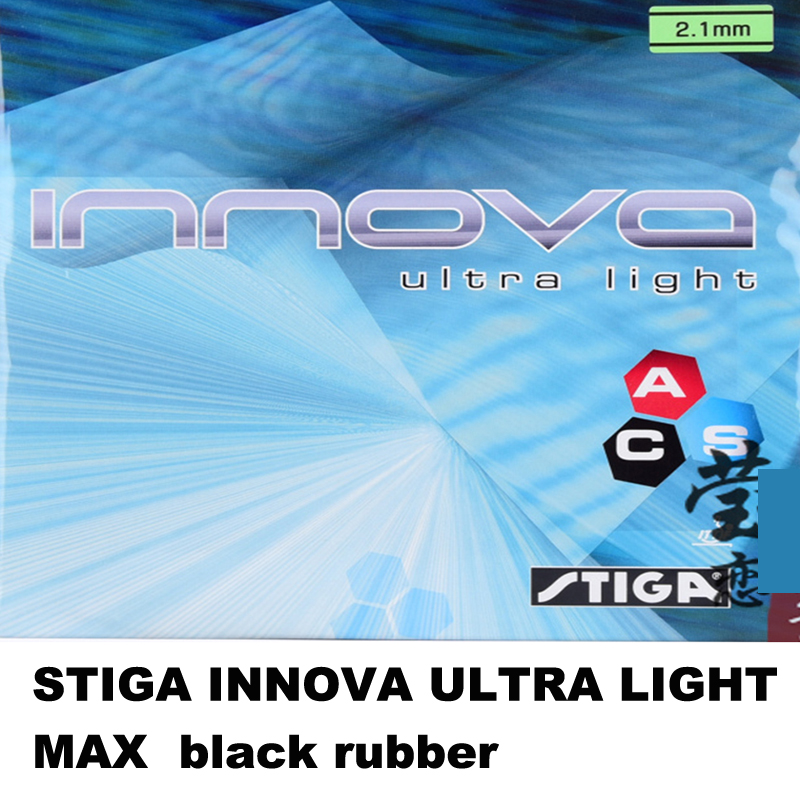 Original STIGA INNVOA ULTRA LIGHT table tennis rubber with thick sponge racquet sports stiga table tennis rackets: max black