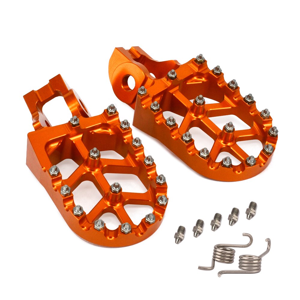 Motorcycle CNC Footpeg Gear Shift lever For KTM SX SXF XC XCW EXC For Husqvarna TE TC FC FE 85 125 150 250 350 450 500 Dirt Bike: orange footpegs