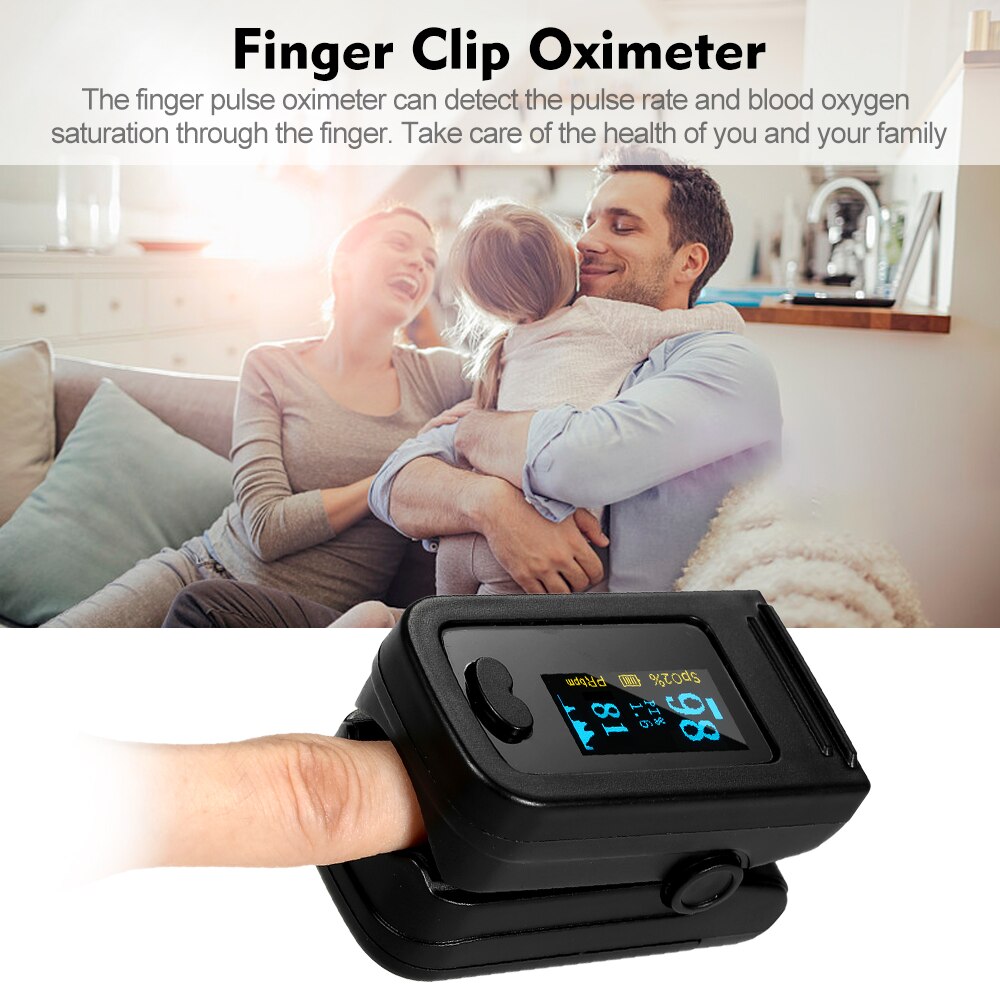 Digital Fingertip Pulse Oximeter OLED Blood Oxygen Sensor Saturation Mini SpO2 Monitor Pulse Rate Measurement Meter for Sports