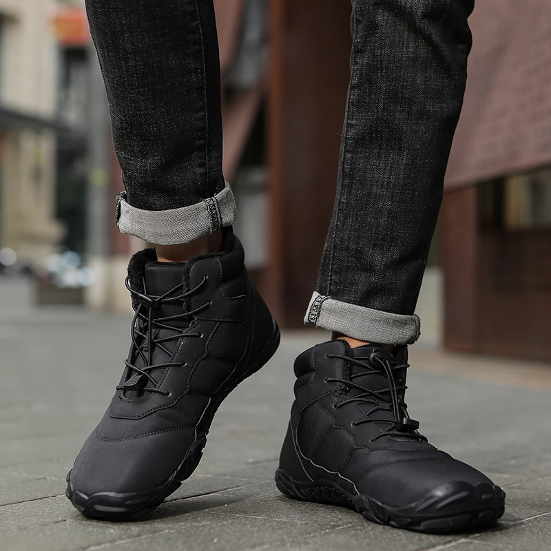 Wanderschuhe Barfuß Damen, Winter Sommer breite Zehen Barfuß Wanderschuhe Stiefel Turnschuhe für Damen Herren