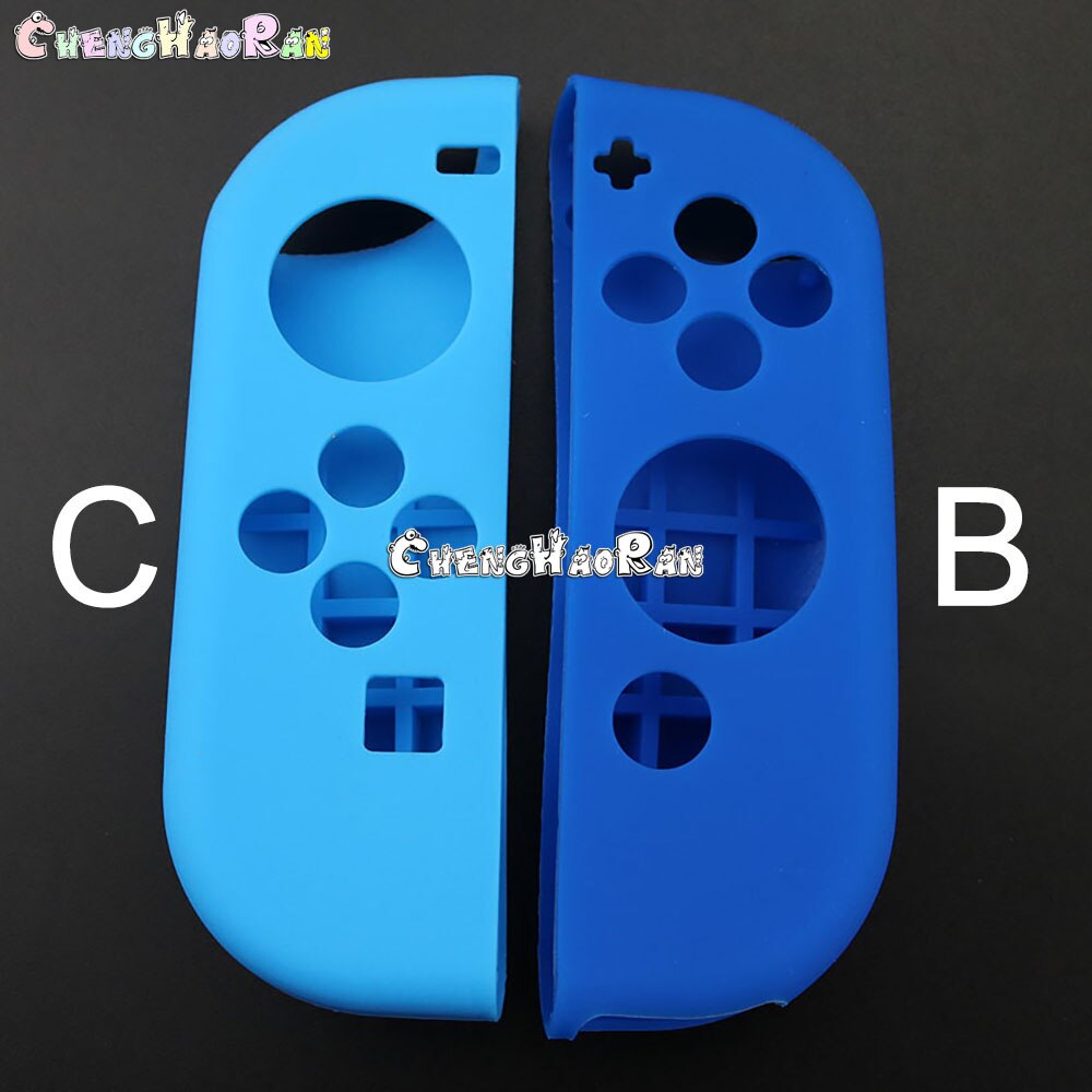 1pair Silicone Rubber Skin Case Cover For Nintendo Switch Joy-Con left right Controller NX NS Joycon Anti-slip Soft Case