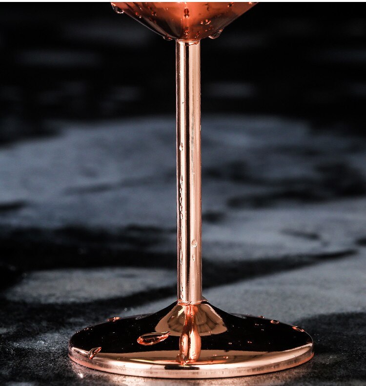 Cocktail De Aço inoxidável Copo De Cerveja Copo de Vinho Criativo Restaurante Bar Taça de Champanhe Ouro Rosa CookingUtensils 500 Ml 1 pc