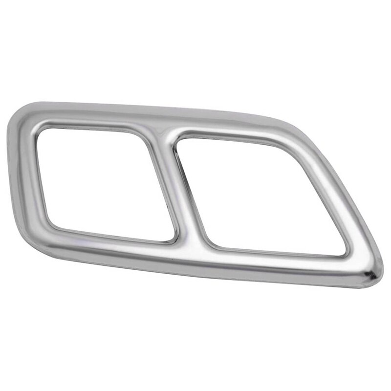 Rvs Achter Uitlaat End Tip Pijp Outlet Cover Frame Decor 2 Stuks Voor Cadillac