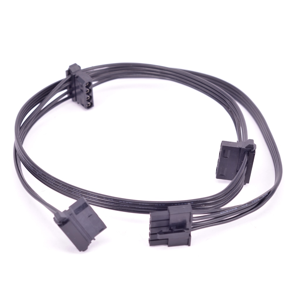 Til cooler master mwe gold 750 650 550 fuld modulær strømforsyning pcie 6 -pin  to 8- pin 6+2- pin 5- pin periferi 4- pin sata strømforsyningskabel: Hvid