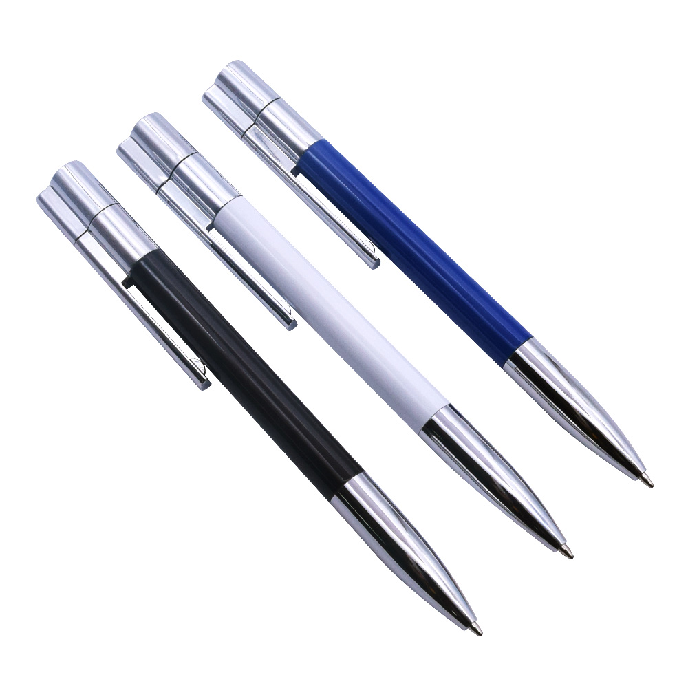 Balpen USB flash drive128GB pen drives 64GB Creatieve Business Waterdichte Pendrive 32GB Memory Stick 16GB Schijf