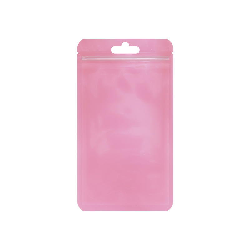 50pcs Cute Resealable Bag Foil Zipper Pouch For Jewelry Product Storage Organization Small Business Packaging Supplies: M / Red