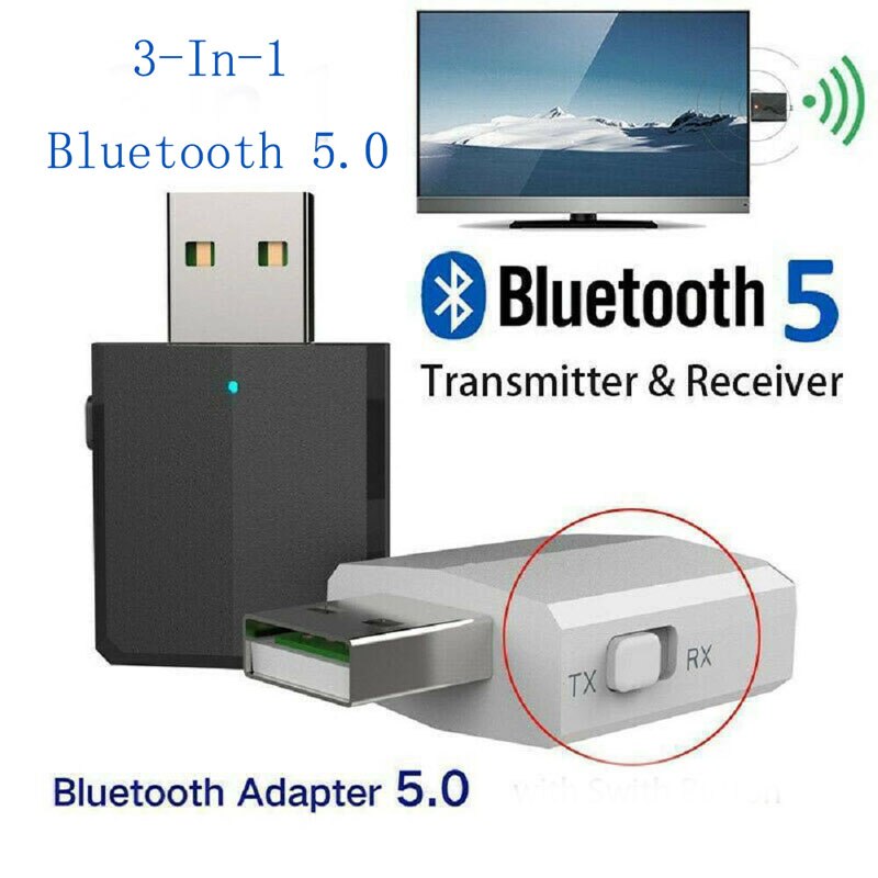 Transmisor y receptor EDR 3 en 1 con Bluetooth 5,0, adaptador Dongle de 3,5mm, Audio AUX para TV, PC, auriculares, estéreo, HIFI, ZF169PLUS
