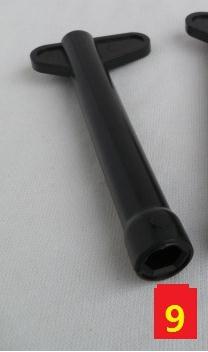 Pieza de herradura de grifo de un solo orificio, accesorio de fijación de montaje, instalación, varilla de tornillo, herramienta de manga de reparación: 05