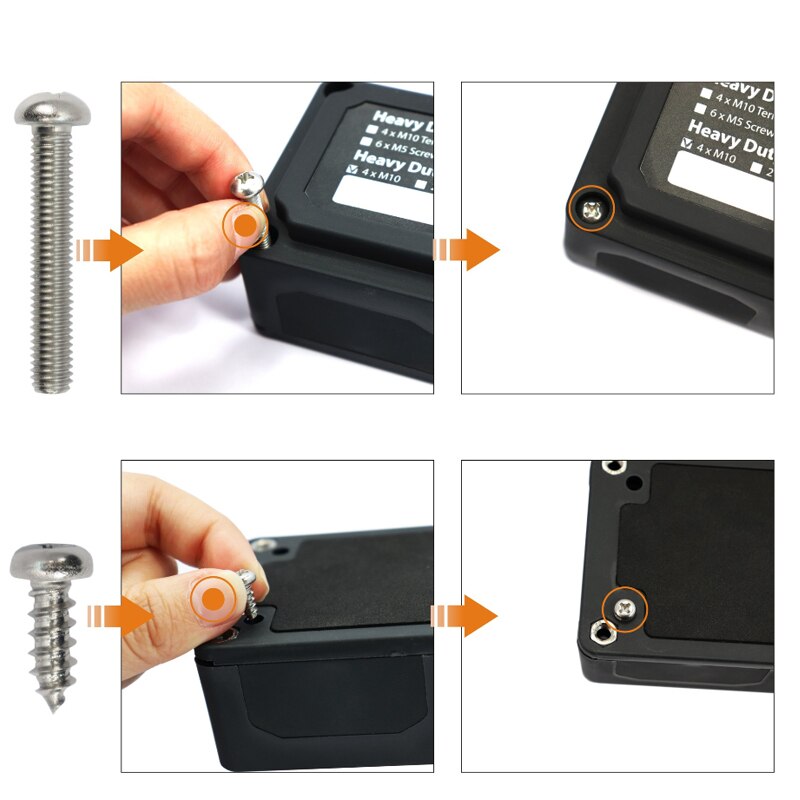 DC 48V Distribution Box 16-Bit Negative Sink Busbar 100A For Truck Motorhome Coach Boat Bus Bar Power Distribution Block