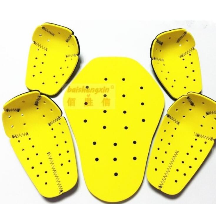 Motorcycle memory shock absorption steam protector built-in shoulder elbow back protection racing suit universal five-piece