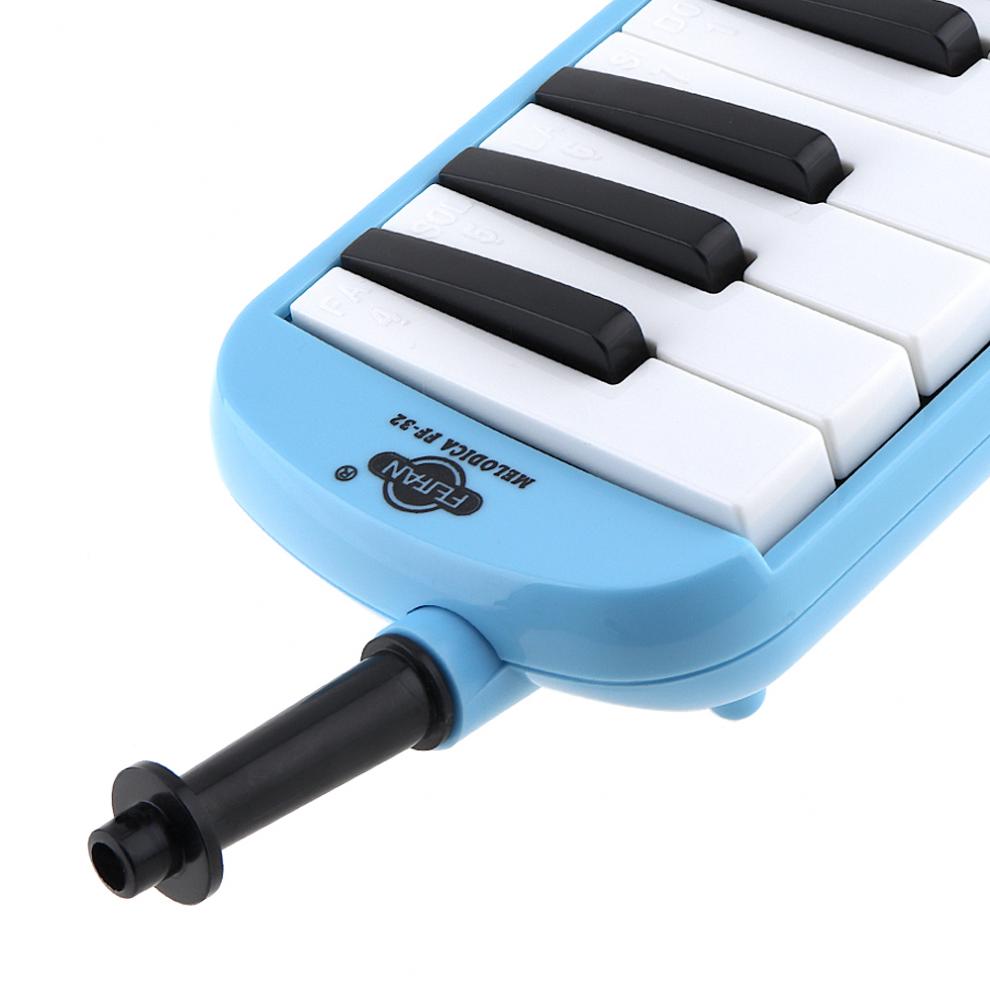 32 nøgle blå harmonika melodica undervisningsinstrument med luksus bæretaske til begyndere