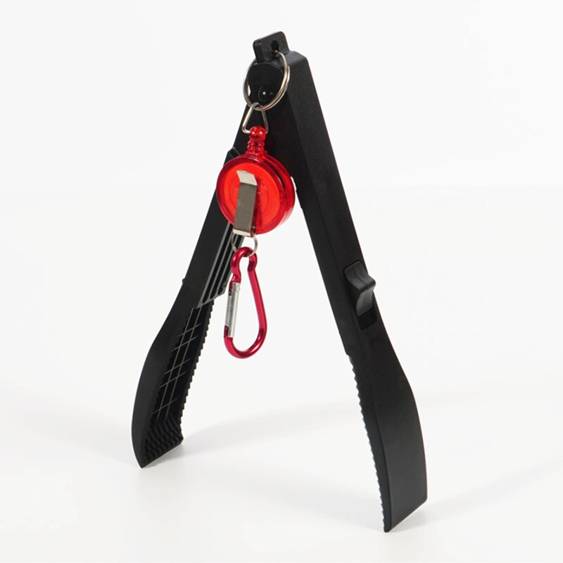Vissen Lichaam Grip Klem Gripper Grabber Met Lock Schakelaar Trigger Multifunctionele Vissen Vis Clip Hand Controller Tackle Tool: Black