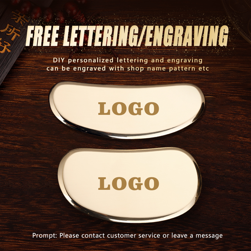 Metalen Massager Schraapplank puur Koper guasha massagelichaam gewijd voor rug- en nekmassagemes schoonheid gezondheid Messing gereedschap