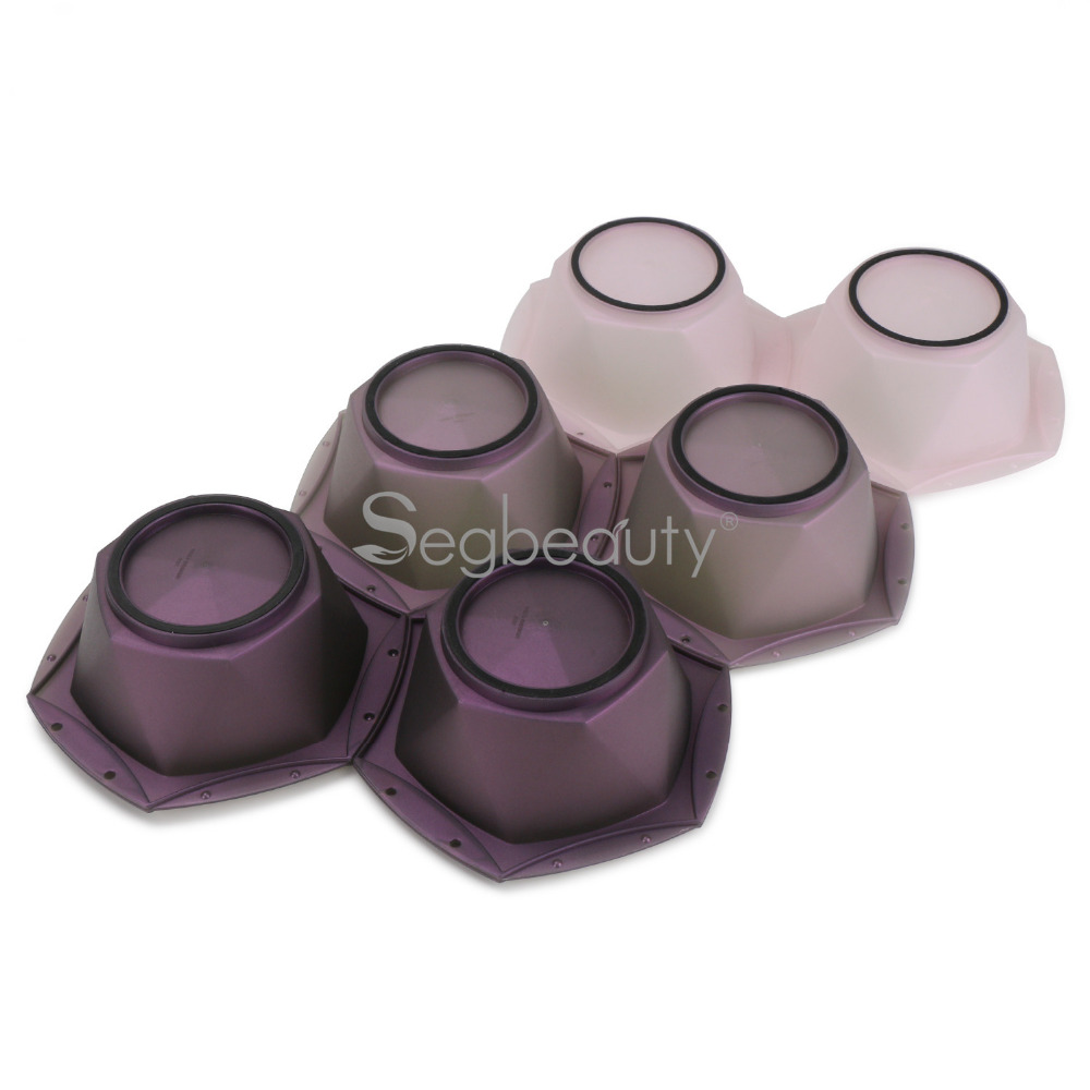 6pcs Hair Dyeing Bowls Pro Salon Hair Coloring Dye Bowls Hairdressing Styling Tools