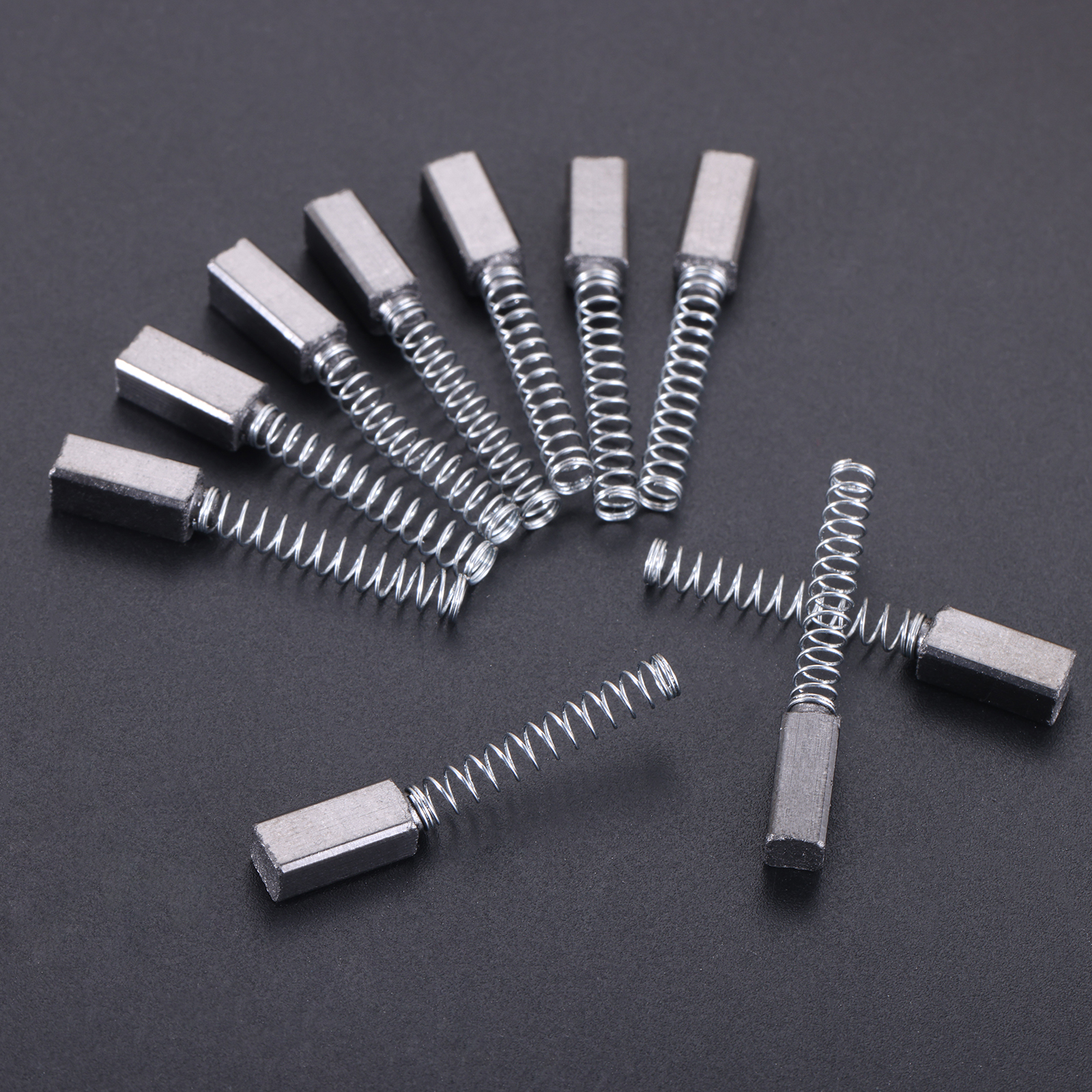 10pcs Old Home Sewing Machine Carbon Brush 180W 250W Electric Motor Spring Block for Singer Home Elna Kenmore Overlock Edge